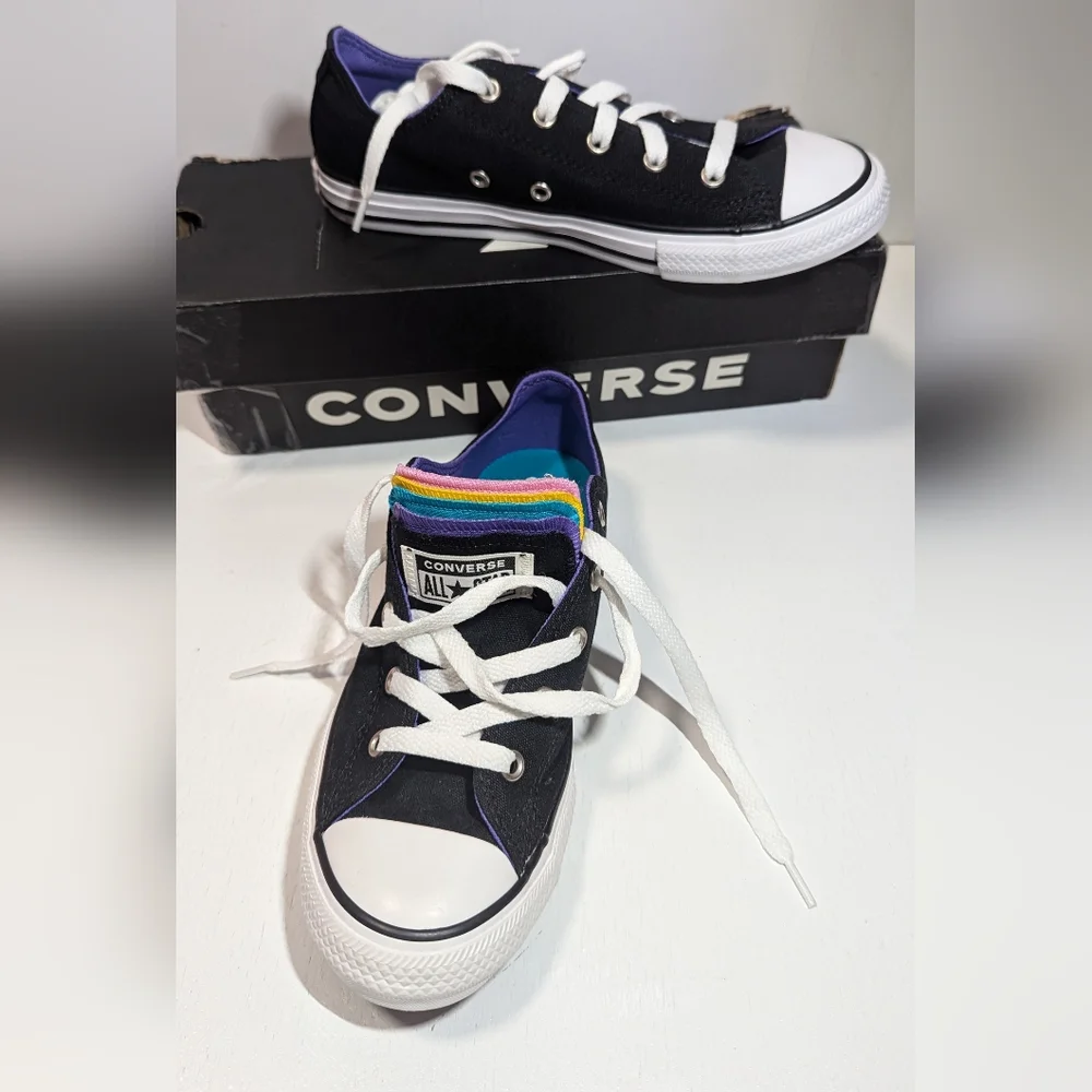 Converse Chuck Taylor All Star Multi-Tongue Low Sneaker Size 3.0